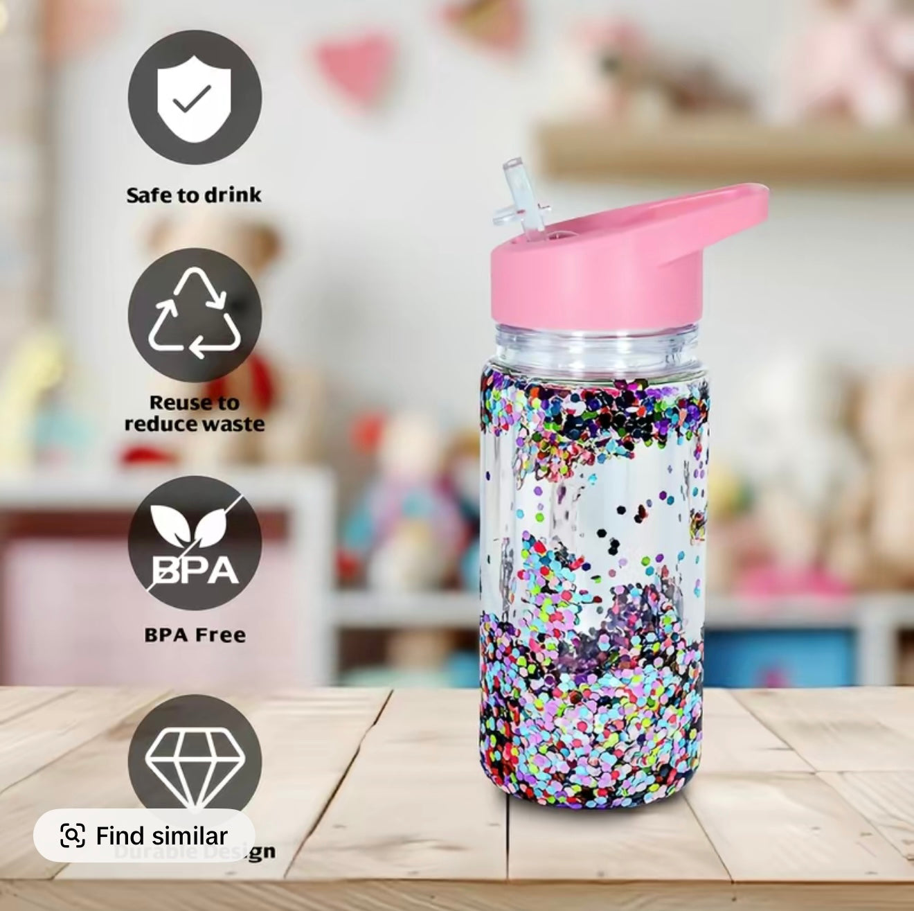 10oz Kids Tumbler (Spill-Friendly & Durable) | Lid & Straw