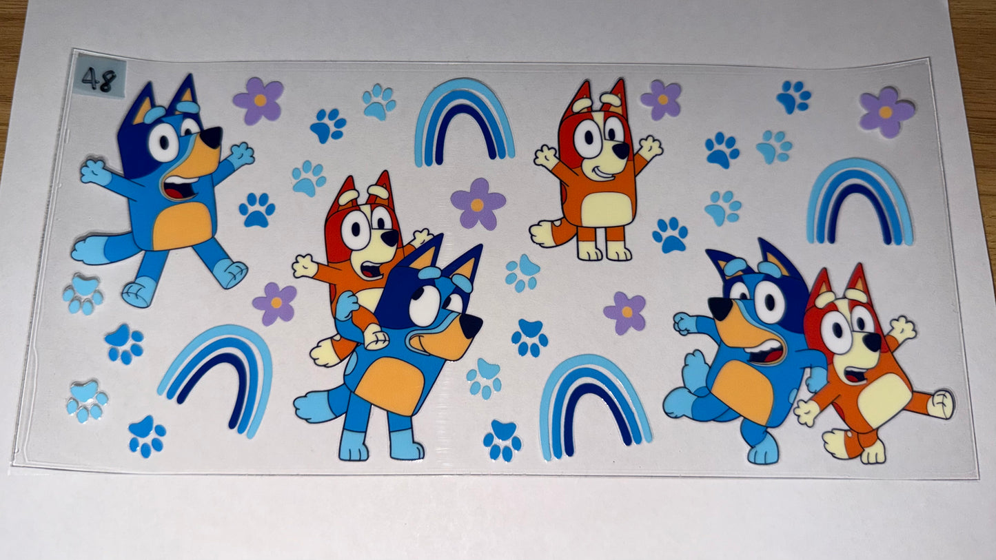Cartoon Bluey Bingo