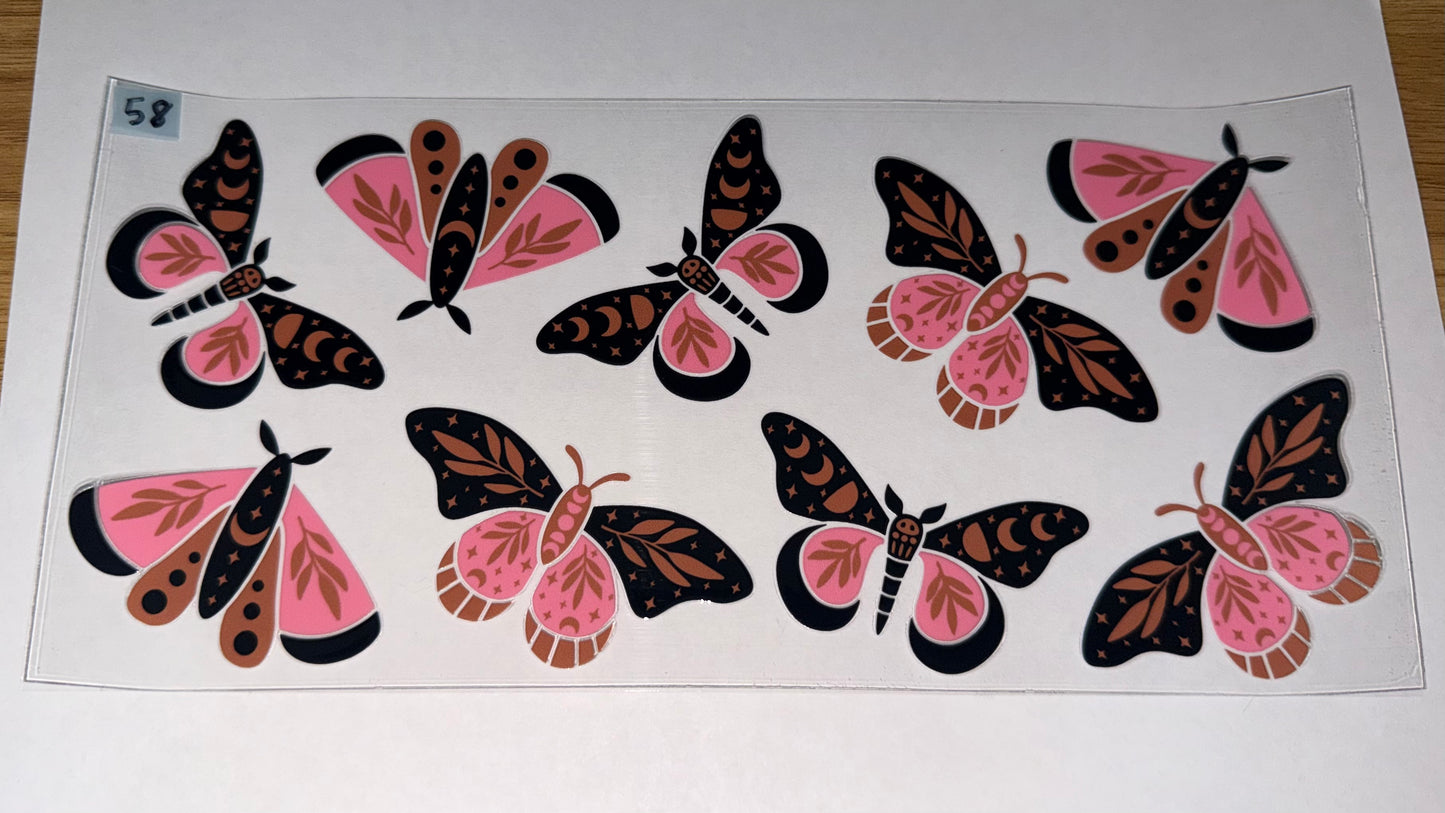 Butterflies Pink Brown