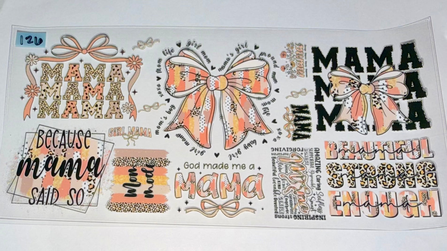 Mama Beautiful Enough Orange