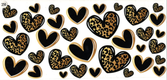 256 Misc Cheetah Hearts
