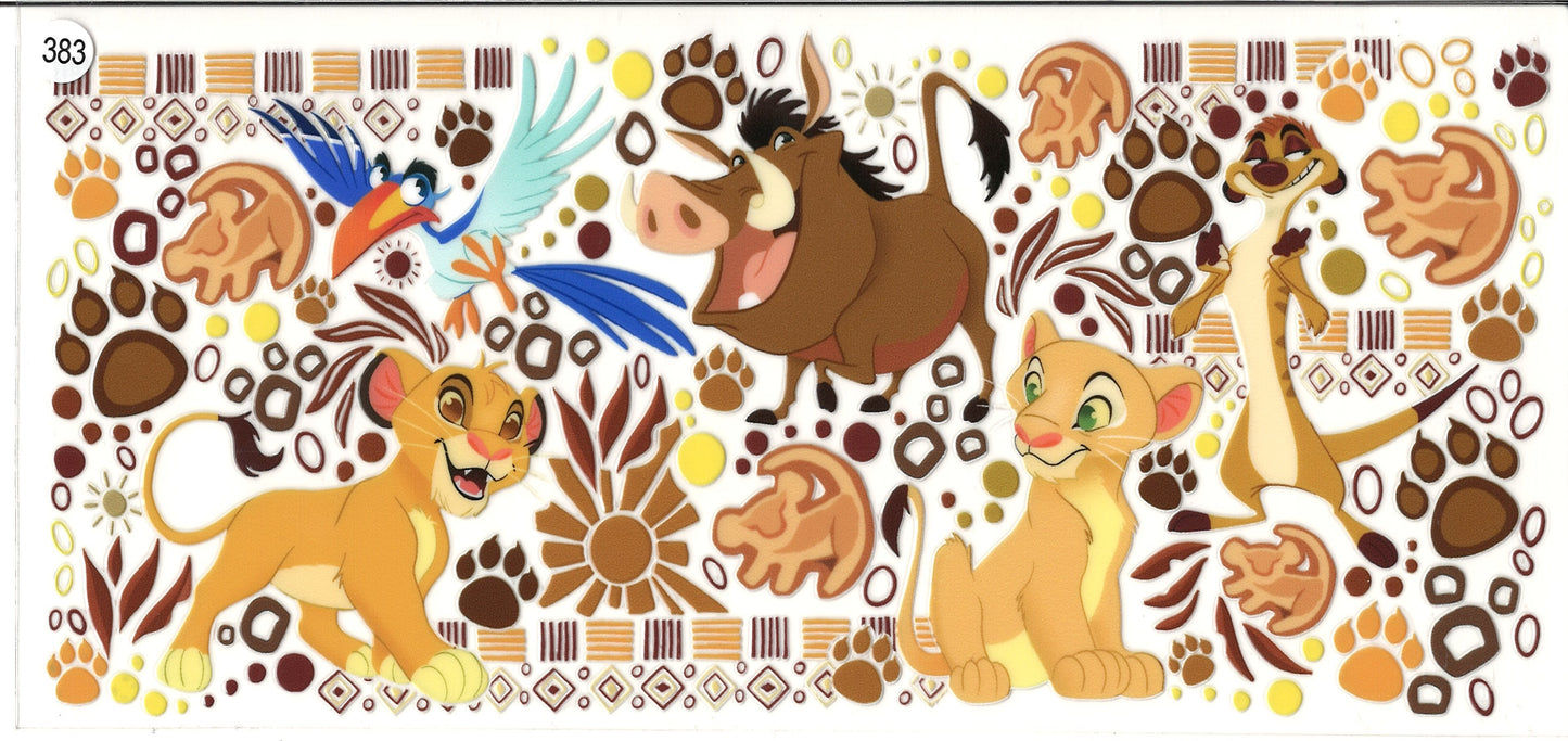 383 Cartoon Lion