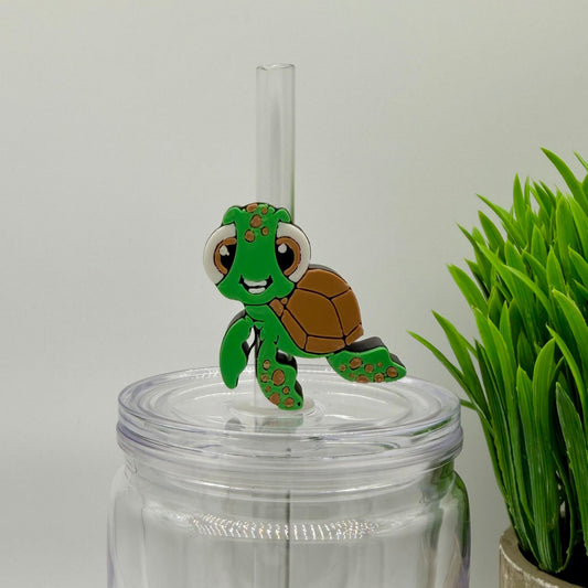 Turtle Crush Straw Topper