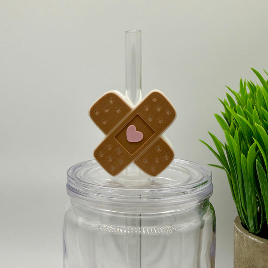 Nurse Bandaid Straw Topper