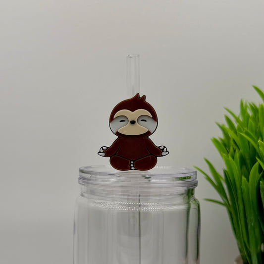 Sloth Straw Topper