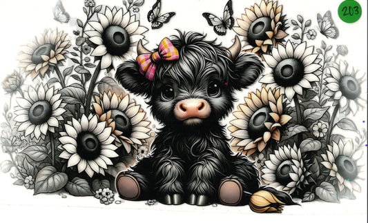 Animal Cow Black