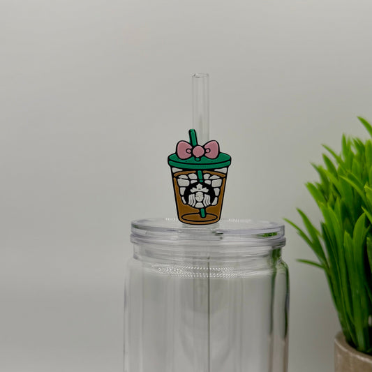 Starbies Pink Straw Topper