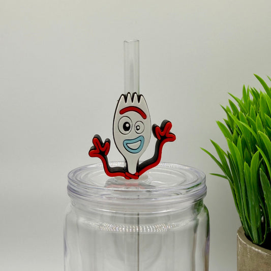Forky Straw Topper