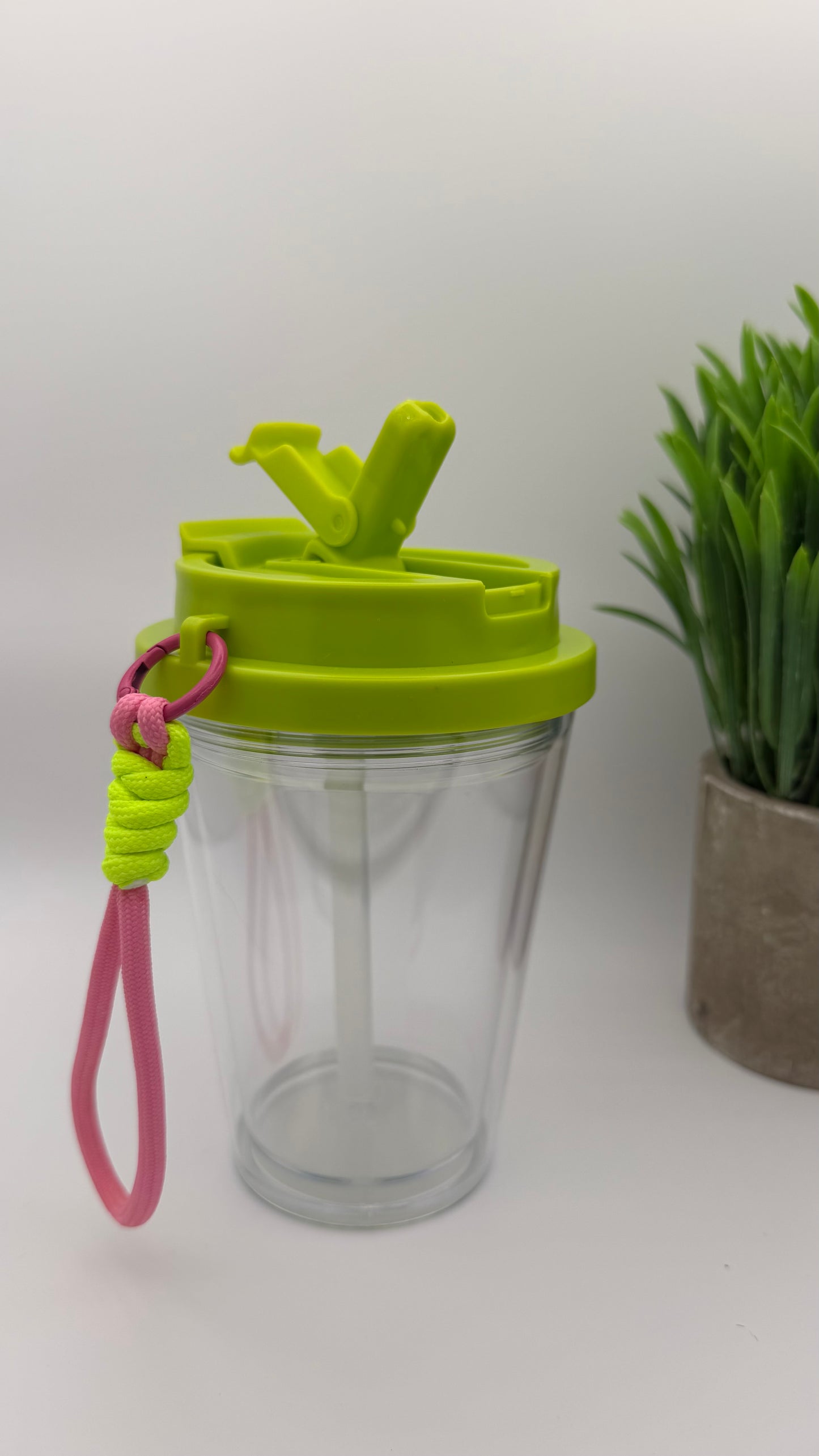 12oz Kids Tapered Tumbler | Colored Leakproof Lid & Colored Straw [Blank Cup] (Copy)