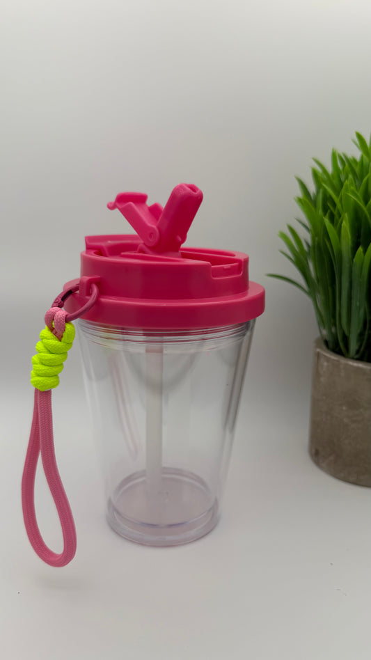12oz Kids Tapered Tumbler | Colored Leakproof Lid [Blank Cup]