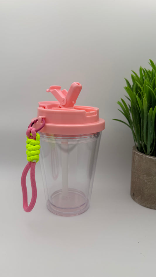 12oz Kids Tapered Tumbler | Colored Leakproof Lid [Blank Cup]