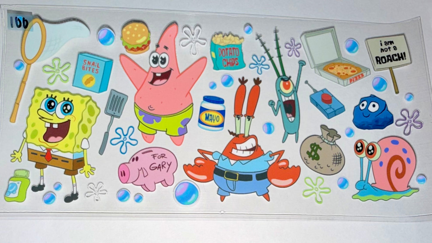Cartoon SpongeB Crew Food