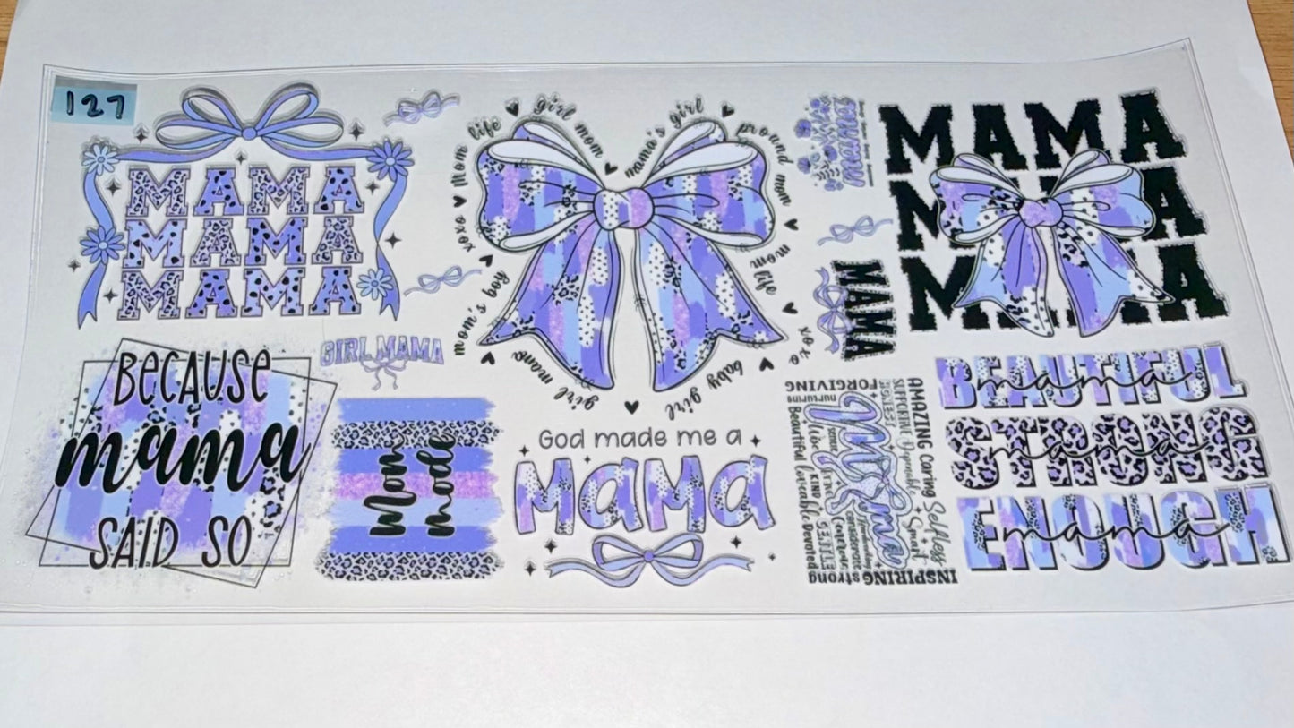 Mama Beautiful Enough Purple