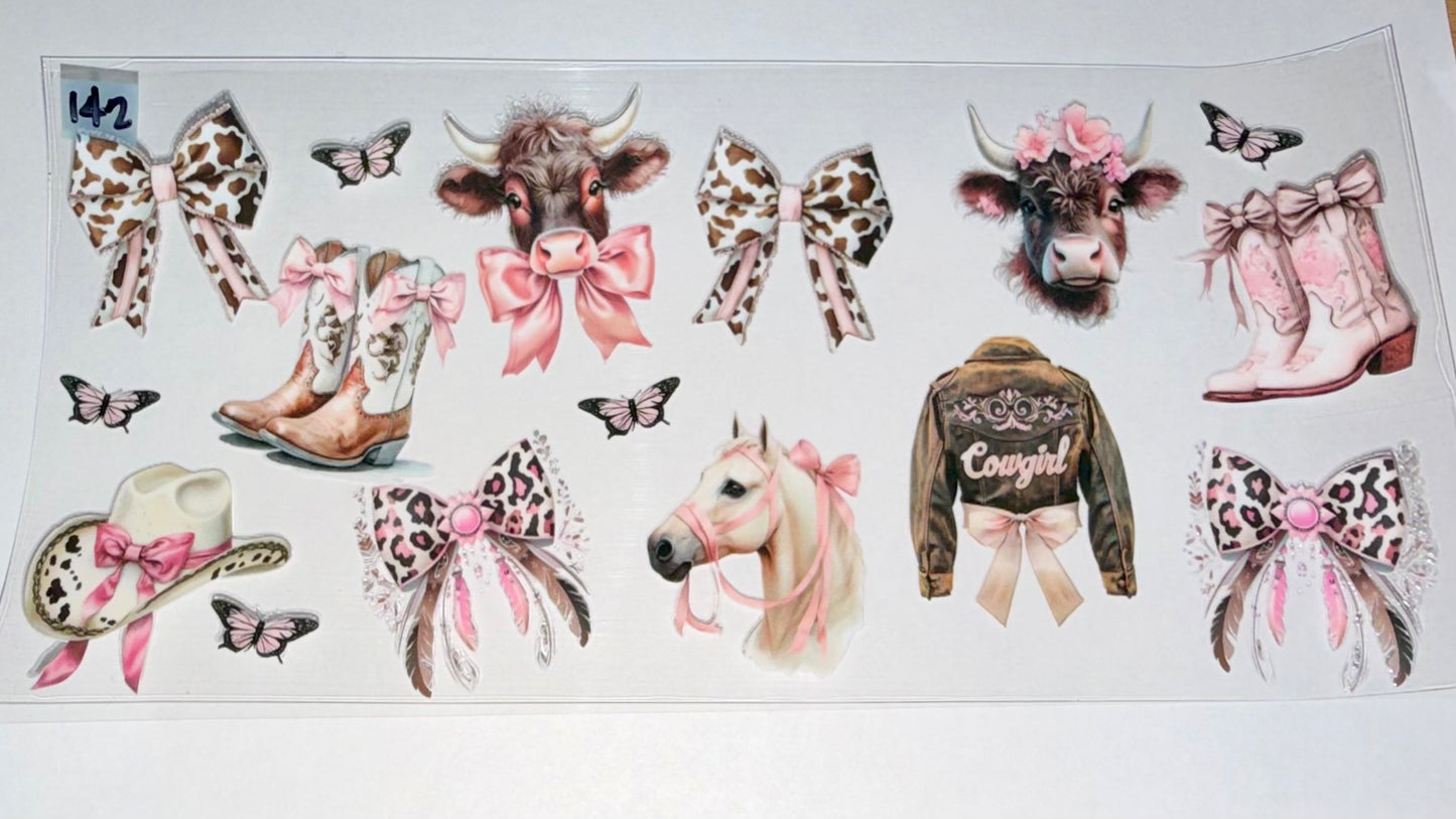 Western Cows Bows Boots