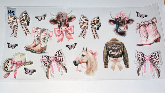 Western Cows Bows Boots