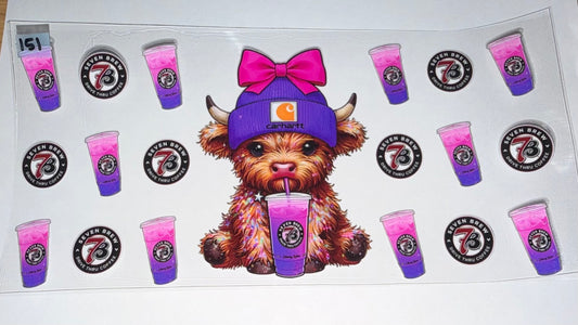Food Drink 7B Cow Purple Pink