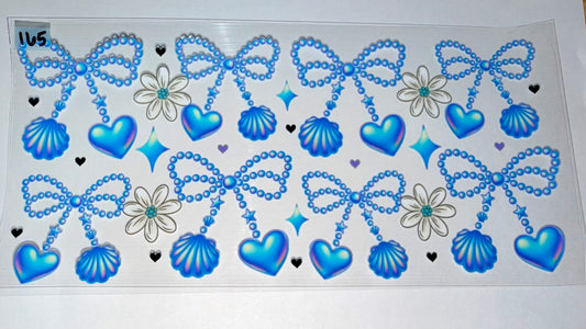Beach Lake Blue Bows