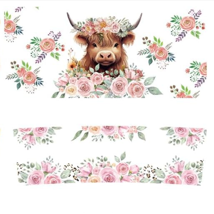 Cow Floral #1 (40 oz only)